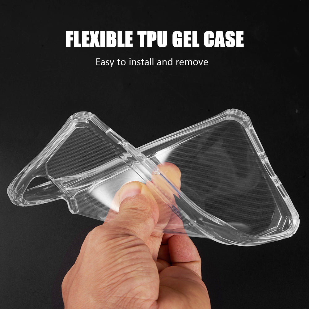 For Apple iPhone 14 Plus (6.7") Air Armor Designed Transparent Hybrid Shockproof Corners TPU + Hard Polycarbonate Frame Clear Phone Case Cover
