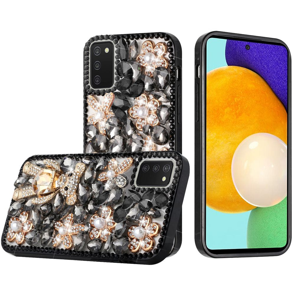For Motorola Moto G Stylus 2022 4G Bling Clear Crystal 3D Full Diamonds Luxury Sparkle Rhinestone Hybrid  Phone Case Cover
