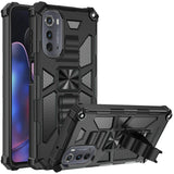For Motorola Moto Edge 2022 Heavy Duty Stand Hybrid Shockproof [Military Grade] Rugged Protective Built-in Kickstand  Phone Case Cover