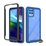 For Motorola Moto G Stylus 5G 2021 Full Body Armor Slim Hybrid Double Layer Hard PC + TPU Transparent Back Rugged Shockproof  Phone Case Cover
