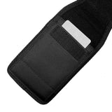 Universal Cell Phone Holster with Belt Clip Loops & Card Slot Canvas Vertical Pouch Waist Carrying Case Fit Samsung Galaxy S22 Ultra & Most Phone XXL [6.93 x 3.43 x 0.6 in] Universal Canvas Pouch [Black]