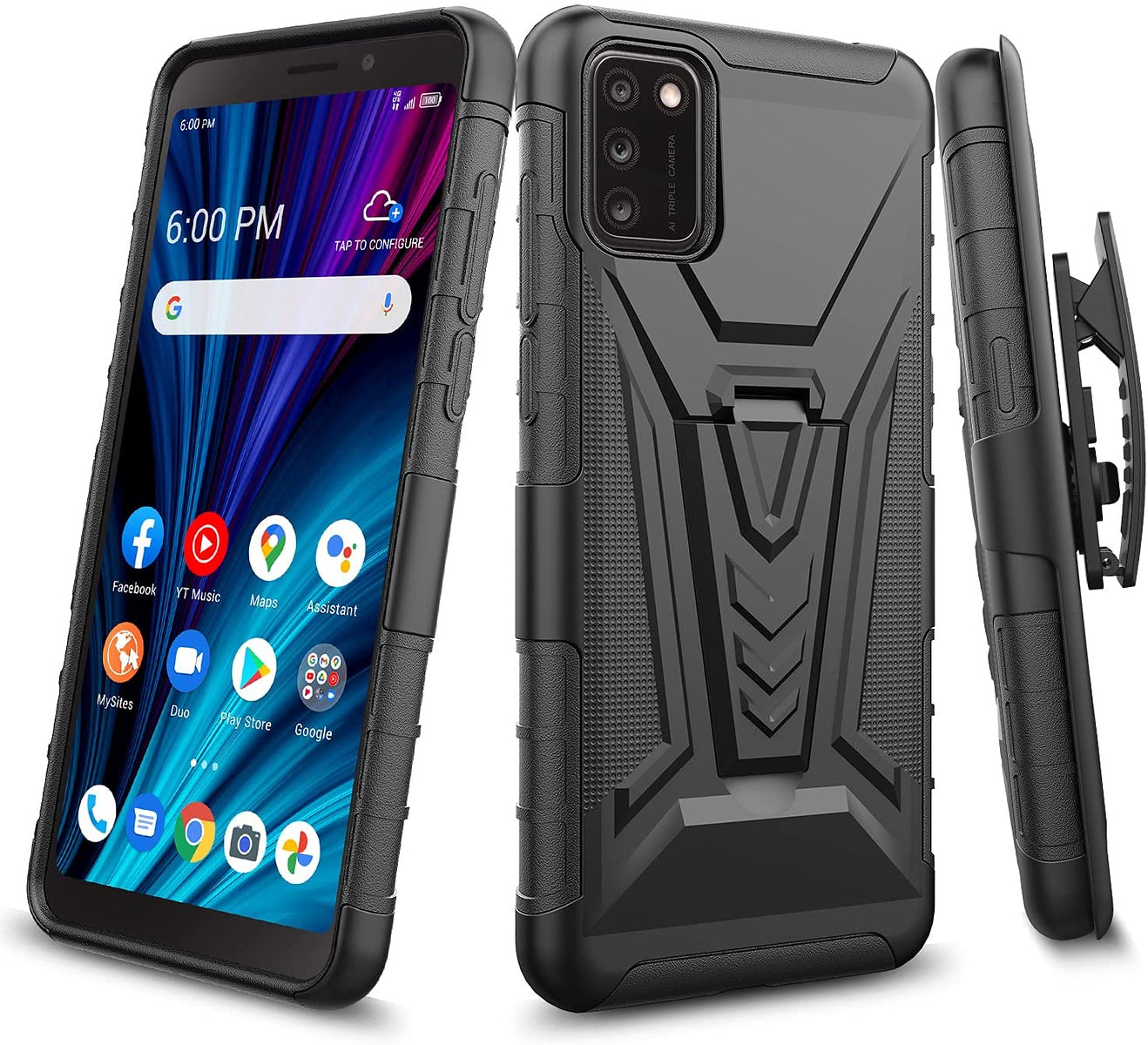 For Samsung Galaxy S20 FE /Fan Edition Hybrid Kickstand with Swivel Belt Clip Holster Heavy Duty 3in1 Defender Shockproof  Phone Case Cover