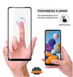 For Cricket Vision 3, AT&T Calypso Screen Protector, 9H Hardness Full Glue Adhesive Tempered Glass 3D Curved HD Glass Protector Clear Black Screen Protector