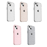 For Apple iPhone 14 Plus (6.7") Clarity Diamond Bling Sparkle Hybrid Hard PC Shell & Soft TPU Shock-Absorption Bumper Clear Phone Case Cover