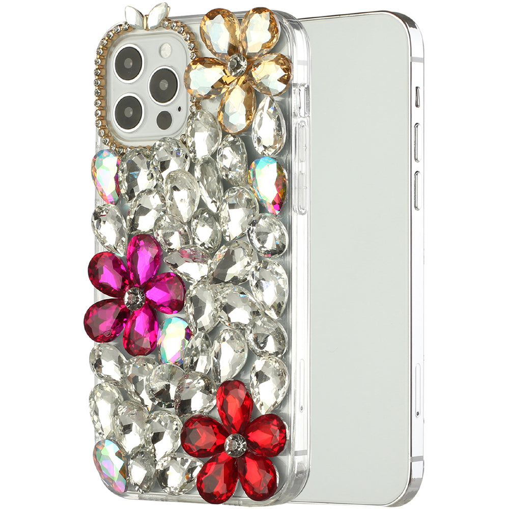 For Samsung Galaxy Z Fold 4 5G Bling Crystal 3D Full Diamond Luxury Sparkle Rhinestone Hybrid Protective  Phone Case Cover