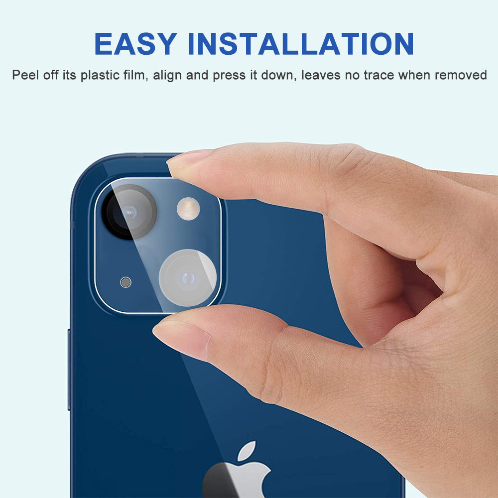 For Apple iPhone 14 Plus (6.7") Camera Lens Protector Tempered Glass Rear Back Camera Protective Lens Shield, Case Friendly Clear Screen Protector