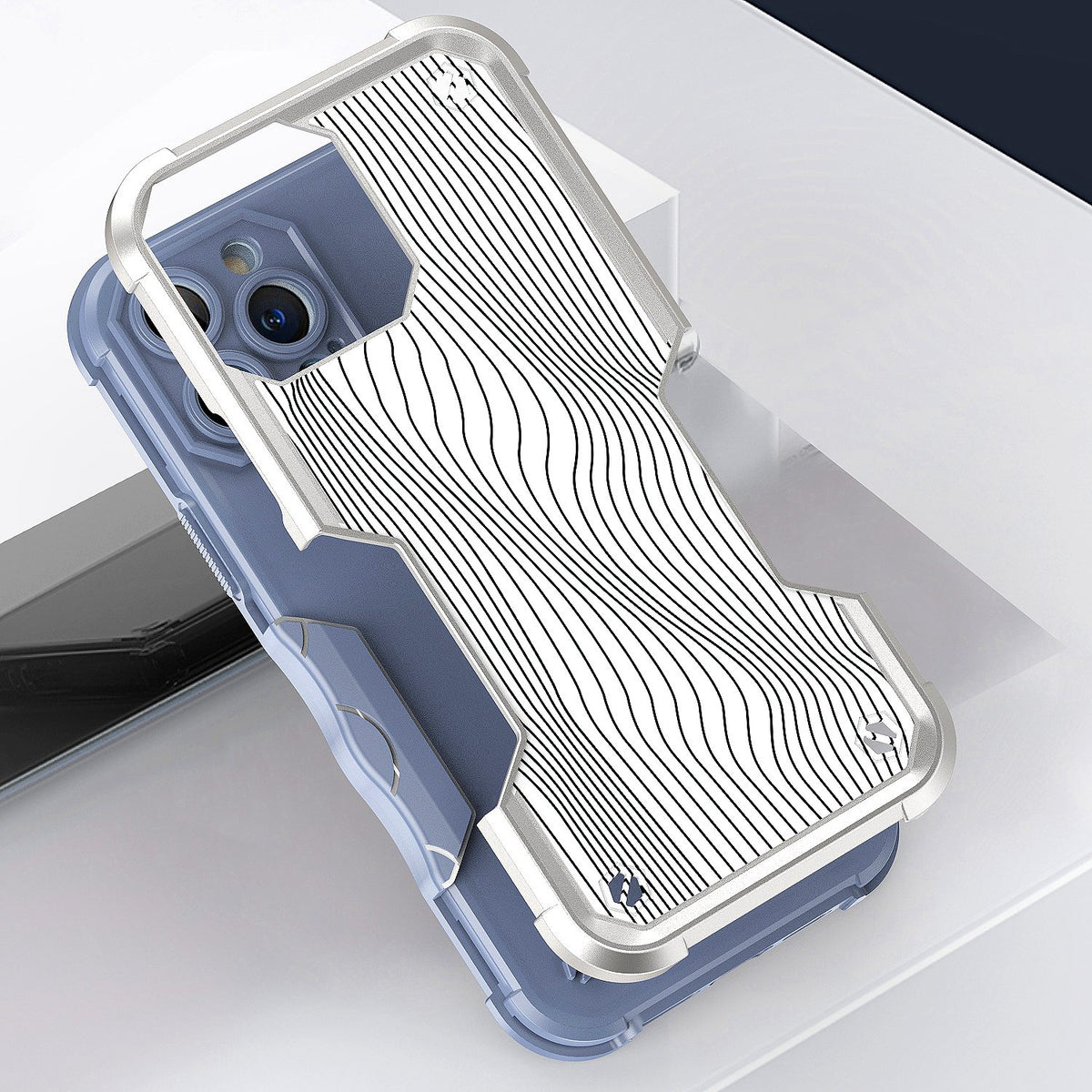 For Apple iPhone 14 Pro Max (6.7") Fashion Design Shockproof Hybrid Stylish Pattern Heavy Duty Rubber Armor  Phone Case Cover