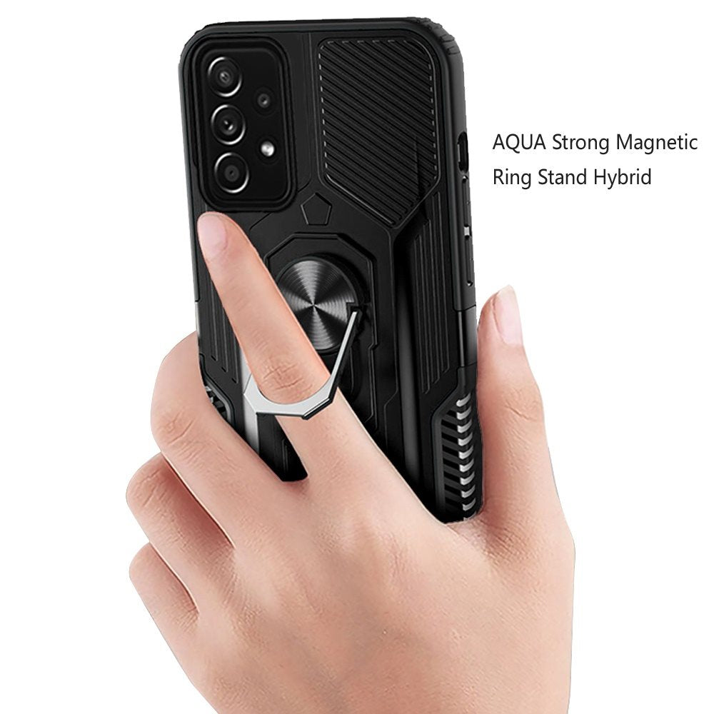 For Apple iPhone 8 Plus/7 Plus/6 6S Plus Military Grade Hybrid Heavy Duty 2 in 1 Hard PC and Silicone with Ring Stand Holder  Phone Case Cover