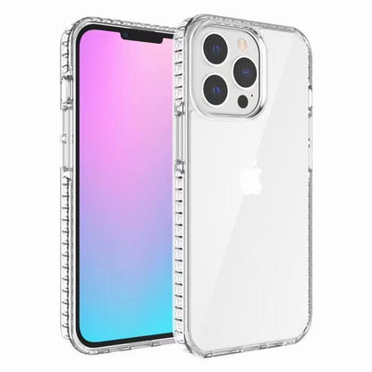 For Samsung Galaxy S22 Crystal Transparent Rugged Shockproof Hybrid PC Colorful Buttons Military Grade Protection Back  Phone Case Cover
