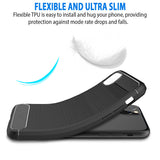 For Motorola Edge+ 2022 /Edge Plus Carbon Fiber Silicone Soft Skin Flexible Lightweight TPU Gel Rubber Rugged Brushed  Phone Case Cover