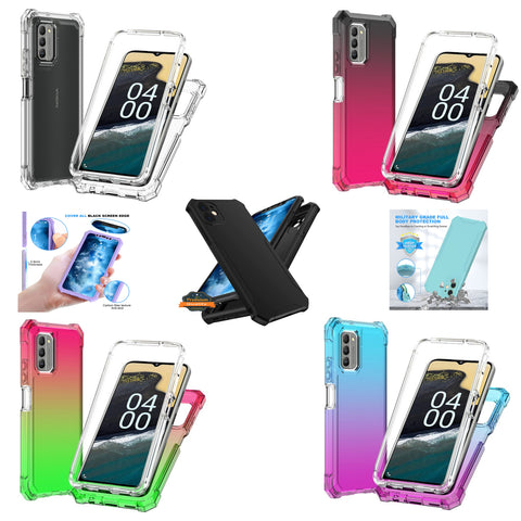 For Cricket Vision Plus 2022 Hybrid 2in1 Front Bumper Frame Cover Square Edge Shockproof TPU + Hard PC Heavy Duty  Phone Case Cover