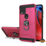 For Motorola Moto G Stylus 5G 2021 Hybrid Ring Stand [360° Rotatable Ring Holder Magnetic Kickstand] Armor Shockproof TPU  Phone Case Cover