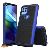For Motorola Moto G Stylus 5G 2021 Hybrid Armor Rugged Textured Dual Layer TPU Back Shell Military-Grade Shockproof  Phone Case Cover
