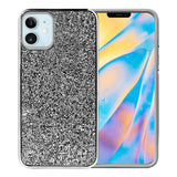 For Apple iPhone 13 Pro Max (6.7") Bling Rhinestone Diamond Shiny Glitter Hybrid Bumper Dual Layer Defender Rugged Shell Hard PC Soft TPU Rubber Protective  Phone Case Cover