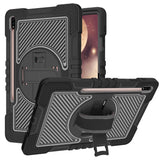 For Apple iPad 10th Gen 2022 Hybrid 3in1 Multi-Functional Tablet Case with Hand, Shoulder Strap, Pencil & Stand Holder Black Phone Case Cover
