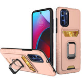 For Motorola Moto G Stylus 2022 4G Wallet Case Designed with Credit Card Holder & Magnetic Stand Kickstand Ring Heavy Duty Hybrid Armor  Phone Case Cover