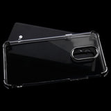 For LG Stylo 4 / Stylo 4 Plus Slim Fit Hybrid Transparent Rubber Gummy Hard PC Soft Silicone Protective Clear / Black Phone Case Cover