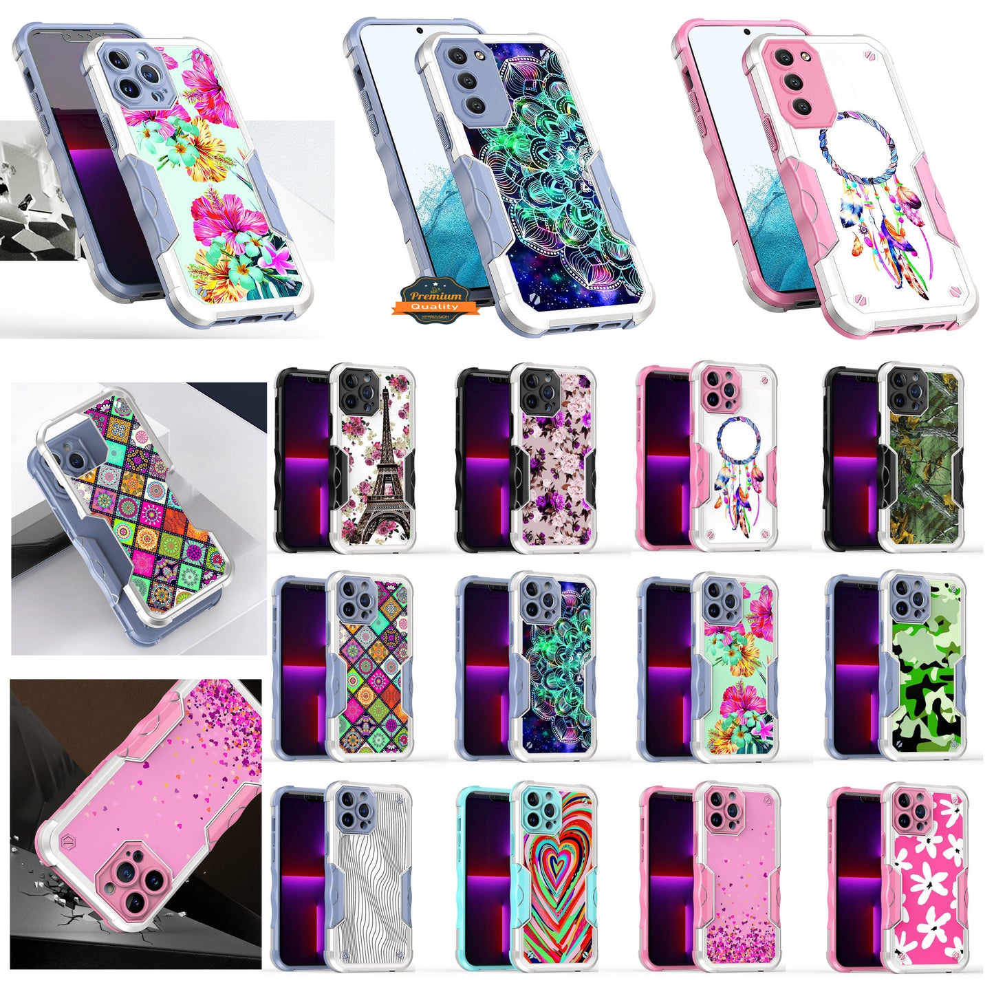 For Nokia G400 5G Fashion Design Tough Shockproof Hybrid Stylish Pattern Heavy Duty TPU Rubber Armor  Phone Case Cover