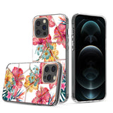 For Samsung Galaxy A03S Fashion Art Floral IMD Design Beautiful Flower Pattern Hybrid Protective Hard PC Rubber TPU Slim Hard Back Shockproof  Phone Case Cover
