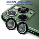 For Apple iPhone 13 /12/ 11/Pro Max Mini Camera Lens Protector Tempered Glass Rear Back Circle Camera Protective Lens Shield Anti-Glare, Case Friendly  Screen Protector
