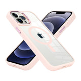 For Apple iPhone 13 /Pro Max 6 Transparent Greatest Clear Acrylic Color Frame Thick Metal Button Hybrid TPU Hard  Phone Case Cover