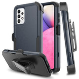 For Samsung Galaxy A33 5G Hybrid Rugged Shockproof 3-Layer Military Tough Heavy Duty with Swivel Belt Clip Kickstand & Holster  Phone Case Cover