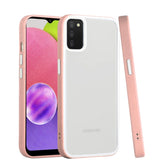 For Samsung Galaxy A03S Hybrid Transparent Colored Frame Bumper Hard Back Shockproof Slim TPU Silicone Protective  Phone Case Cover