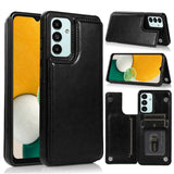 For Samsung Galaxy A13 5G PU Leather with [Two Magnetic Clasp] [Card Slots] Stand Function Durable Shockproof Back Wallet Flip  Phone Case Cover
