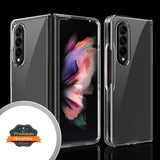 For Samsung Galaxy Z Fold 4 5G Ultra Thin Transparent Premium PC Hard TPU Full Protection Non-Slip Hybrid Shockproof Clear Phone Case Cover