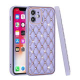 For Apple iPhone 11/12/13 Pro Max Diamonds Rhinestone Thick TPU Shiny Bling Glitter Protective Hybrid Rubber Frame  Phone Case Cover