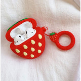 For Apple AirPods PRO Hybrid Cute 3D Fun Design Silicone Skin Cartoon Animal with Keychain Buckle Holder Rubber TPU Soft  Phone Case Cover