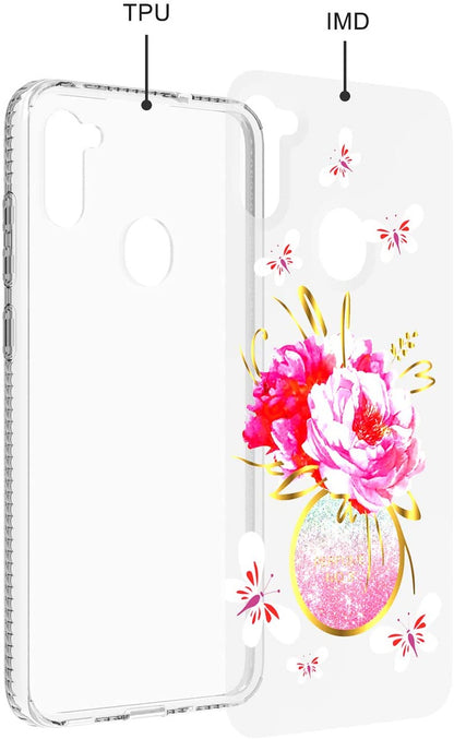 For Apple iPhone 14 (6.1") Clear Fashion IMD Pattern Design Hard Back PC Hybrid Bumper Armor TPU Soft Rubber Slim  Phone Case Cover