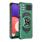 For Samsung Galaxy A22 5G Hybrid Dual Layer with Rotate Magnetic Ring Stand Holder Kickstand, Rugged Shockproof Anti-Scratch Protective  Phone Case Cover