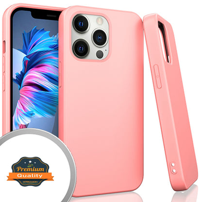 For Apple iPhone 14 (6.1") Slim Fit Hybrid Silicone Soft Gel Rubber TPU Full Body Protection Shockproof Protective  Phone Case Cover