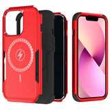 For Apple iPhone 13 Pro Max (6.7") Hybrid Heavy Duty Compatible with MagSafe Drop Protective Tough Rugged Slim Shockproof  Phone Case Cover