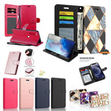 For Samsung Galaxy A13 5G Wallet PU Leather Pouch with Credit Card Slots ID Money Pocket, Stand & Strap Flip Pouch Protective  Phone Case Cover