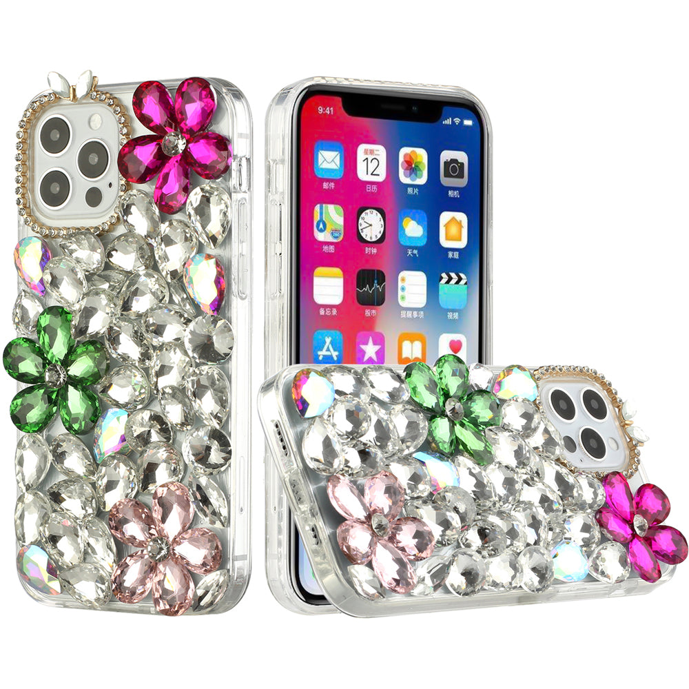 For Samsung Galaxy Z Fold 4 5G Bling Crystal 3D Full Diamond Luxury Sparkle Rhinestone Hybrid Protective  Phone Case Cover